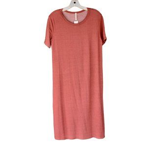 NWT Women's Lime n Chili Rust Super Soft Stretchy T-Shirt Dress M